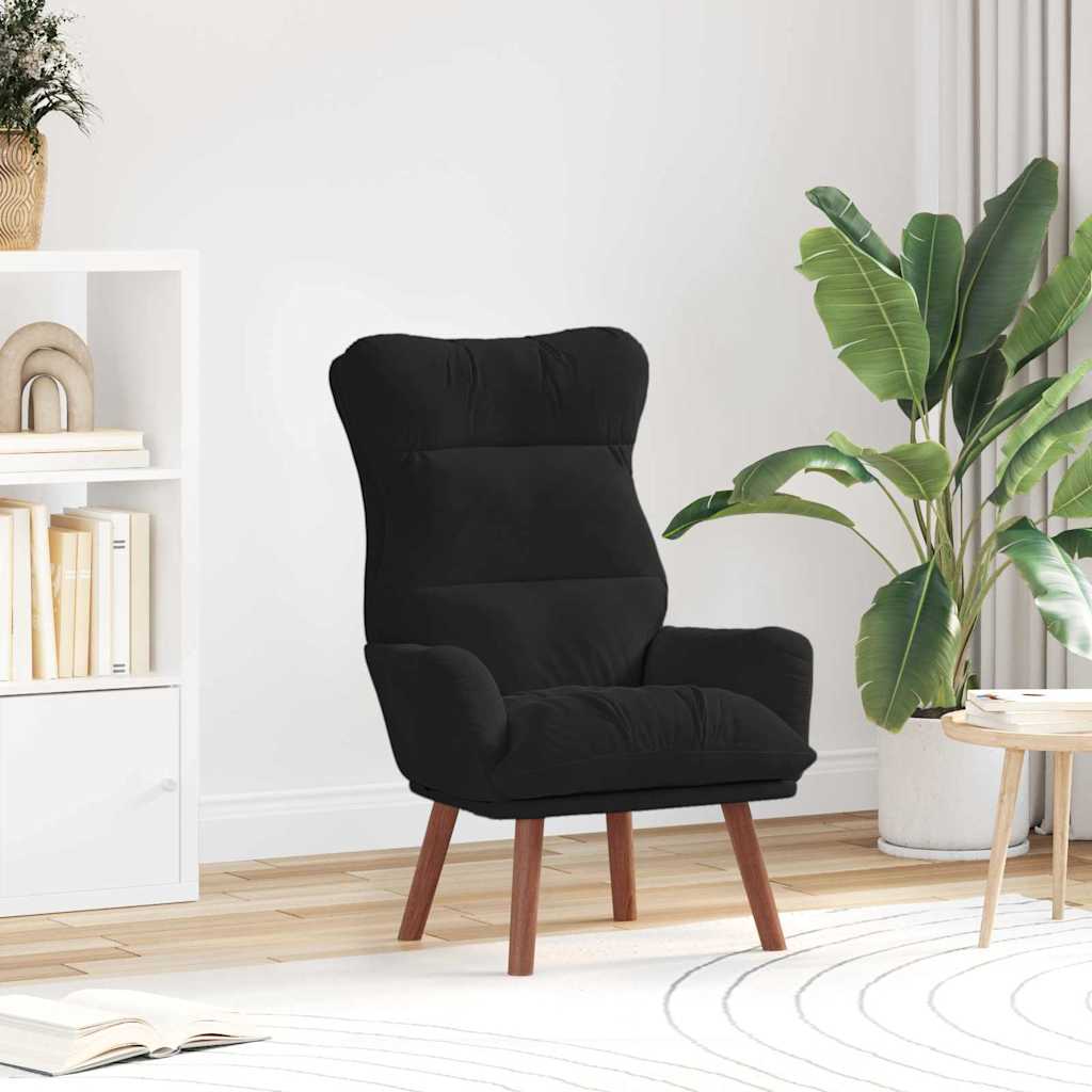 poltrona Nero 69 x 74 x 93 cm Velluto