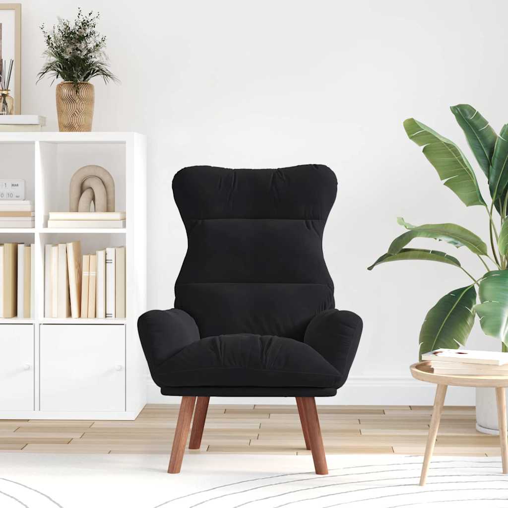 poltrona Nero 69 x 74 x 93 cm Velluto