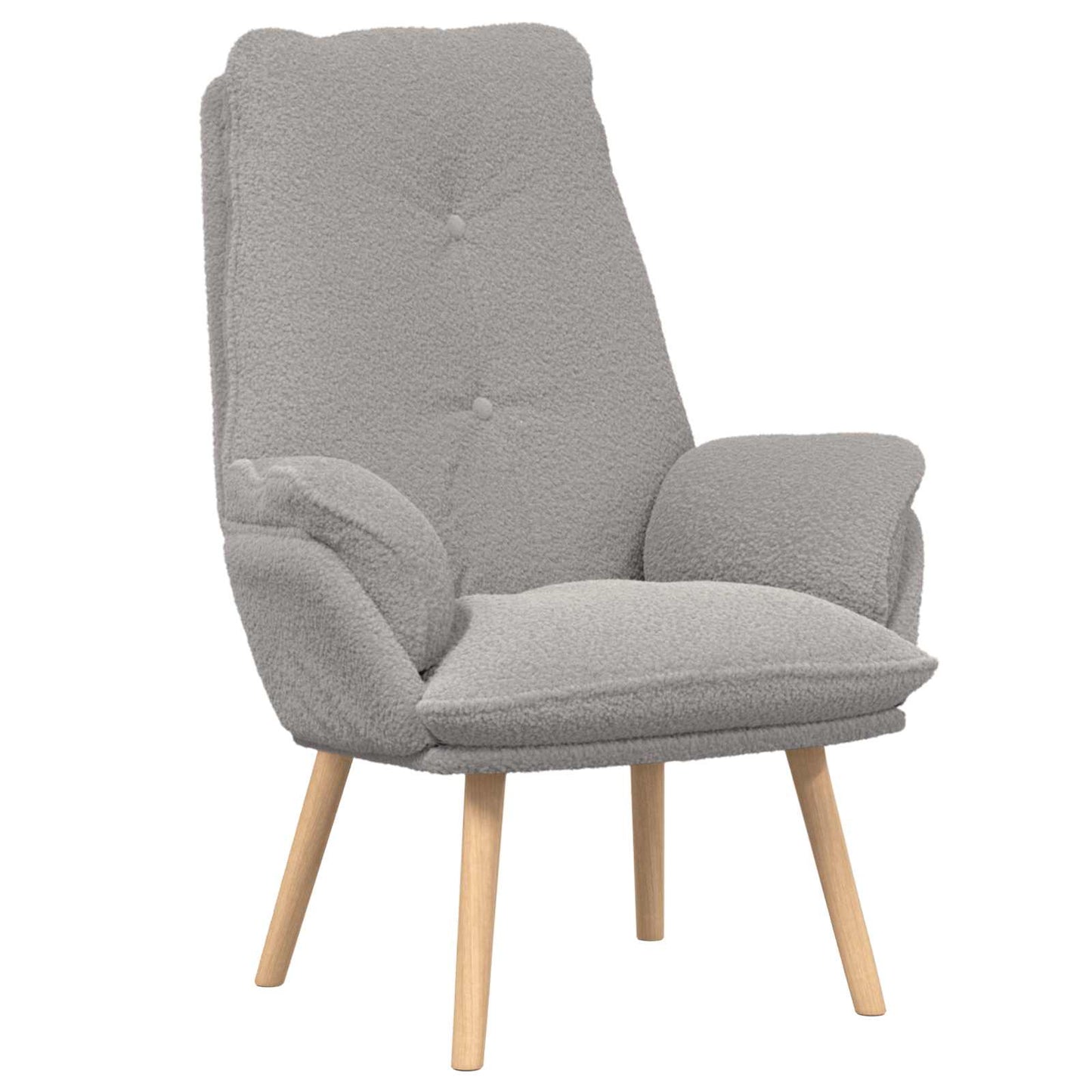 poltrona Grigio chiaro 69 x 74 x 93 cm Tessuto Sherpa