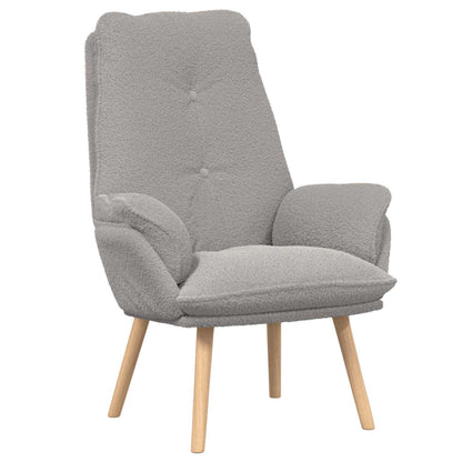 poltrona Grigio chiaro 69 x 74 x 93 cm Tessuto Sherpa