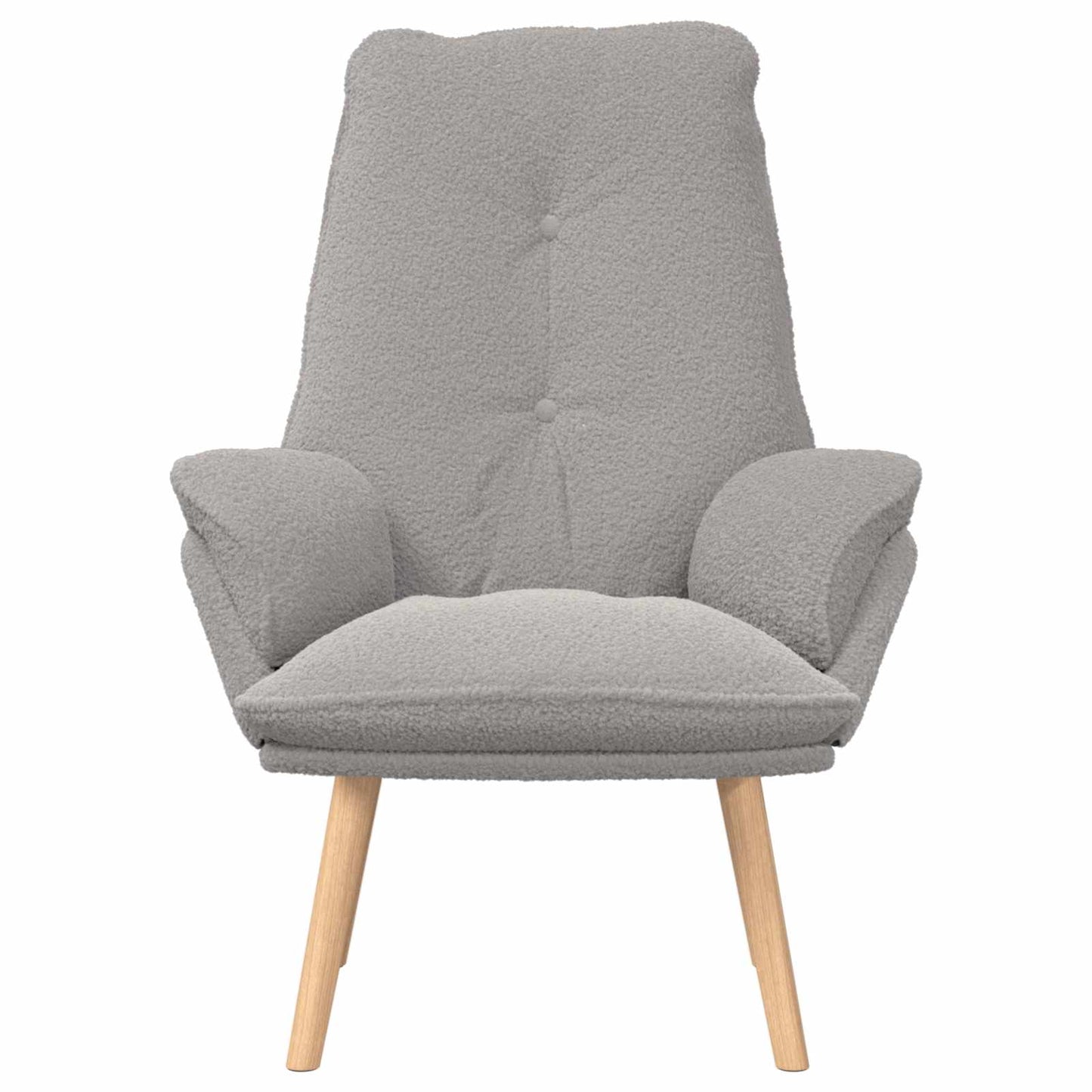 poltrona Grigio chiaro 69 x 74 x 93 cm Tessuto Sherpa