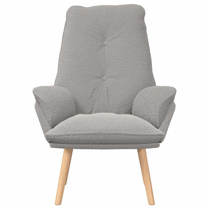 poltrona Grigio chiaro 69 x 74 x 93 cm Tessuto Sherpa