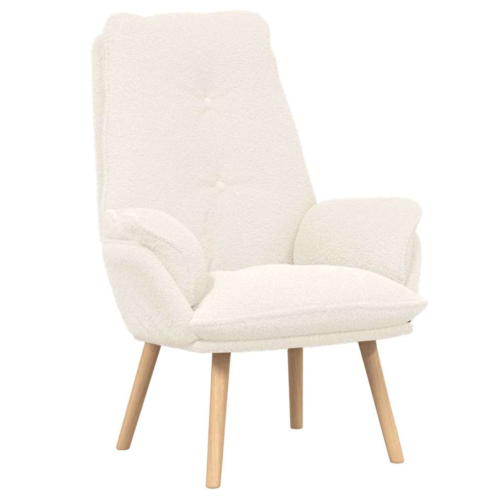 poltrona Crema 69 x 74 x 93 cm Tessuto Sherpa