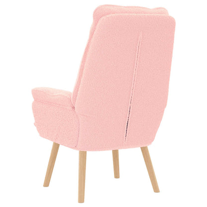 poltrona Rosa 69 x 74 x 93 cm Tessuto Sherpa