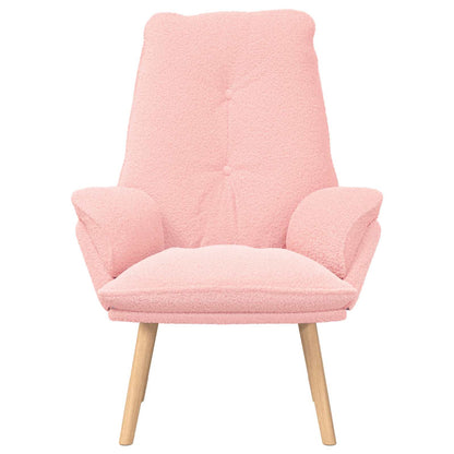poltrona Rosa 69 x 74 x 93 cm Tessuto Sherpa