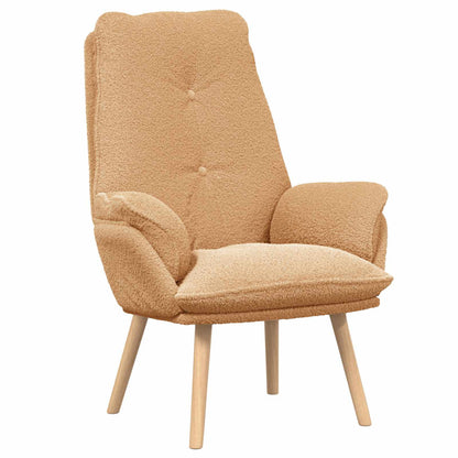 poltrona Beige 69 x 74 x 93 cm Tessuto Sherpa