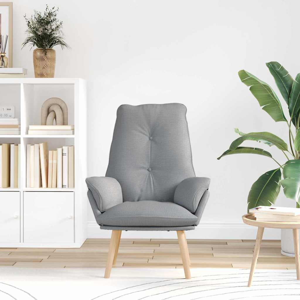 poltrona Grigio chiaro 69 x 74 x 93 cm Tessuto e compensato