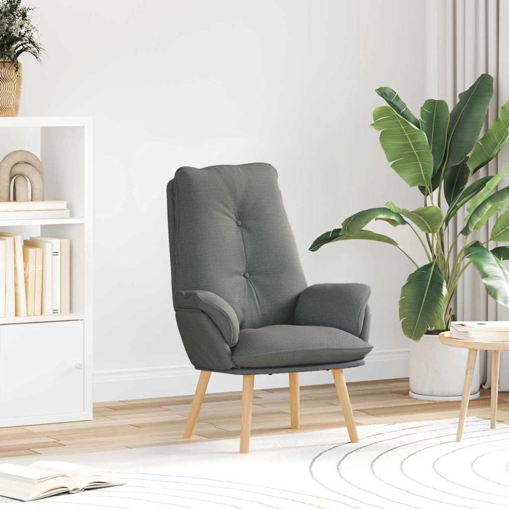 poltrona Grigio scuro 69 x 74 x 93 cm Tessuto e compensato