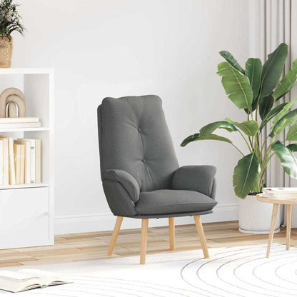 poltrona Grigio scuro 69 x 74 x 93 cm Tessuto e compensato