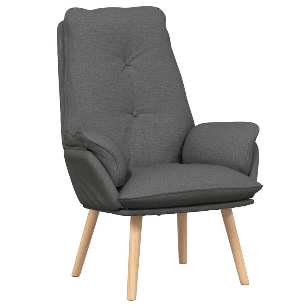 poltrona Grigio scuro 69 x 74 x 93 cm Tessuto e compensato