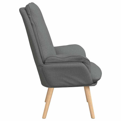 poltrona Grigio scuro 69 x 74 x 93 cm Tessuto e compensato