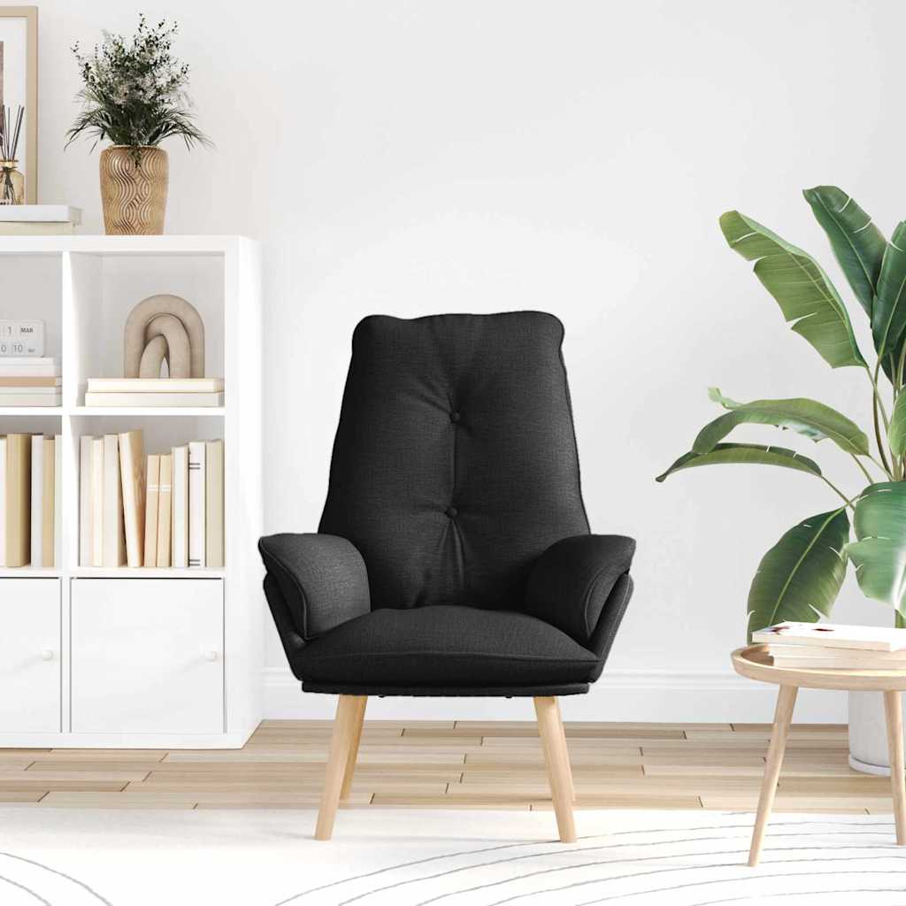poltrona Nero 69 x 74 x 93 cm Tessuto e compensato