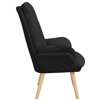 poltrona Nero 69 x 74 x 93 cm Tessuto e compensato