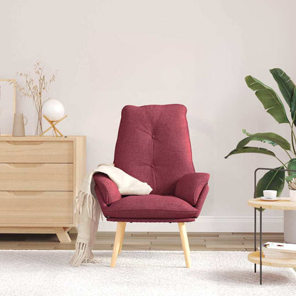 poltrona Rosso Vino 69 x 74 x 93 cm Tessuto e compensato