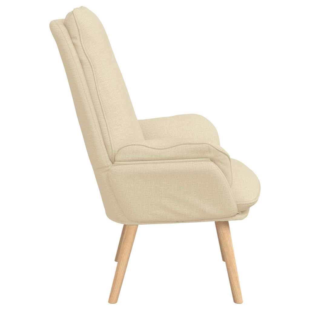 poltrona Crema 69 x 74 x 93 cm Tessuto e compensato