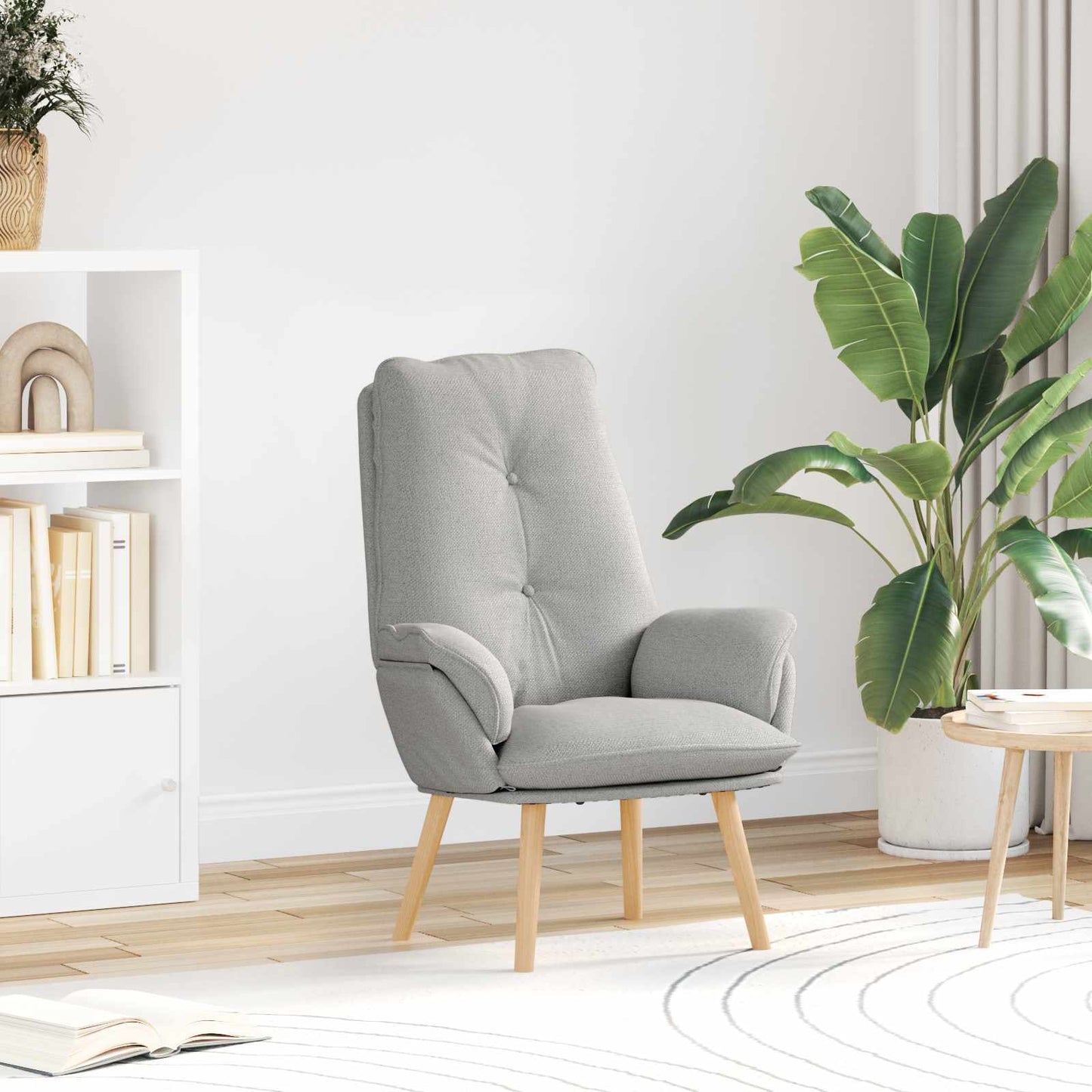 poltrona Grigio Nuvola 69 x 74 x 93 cm Tessuto e compensato