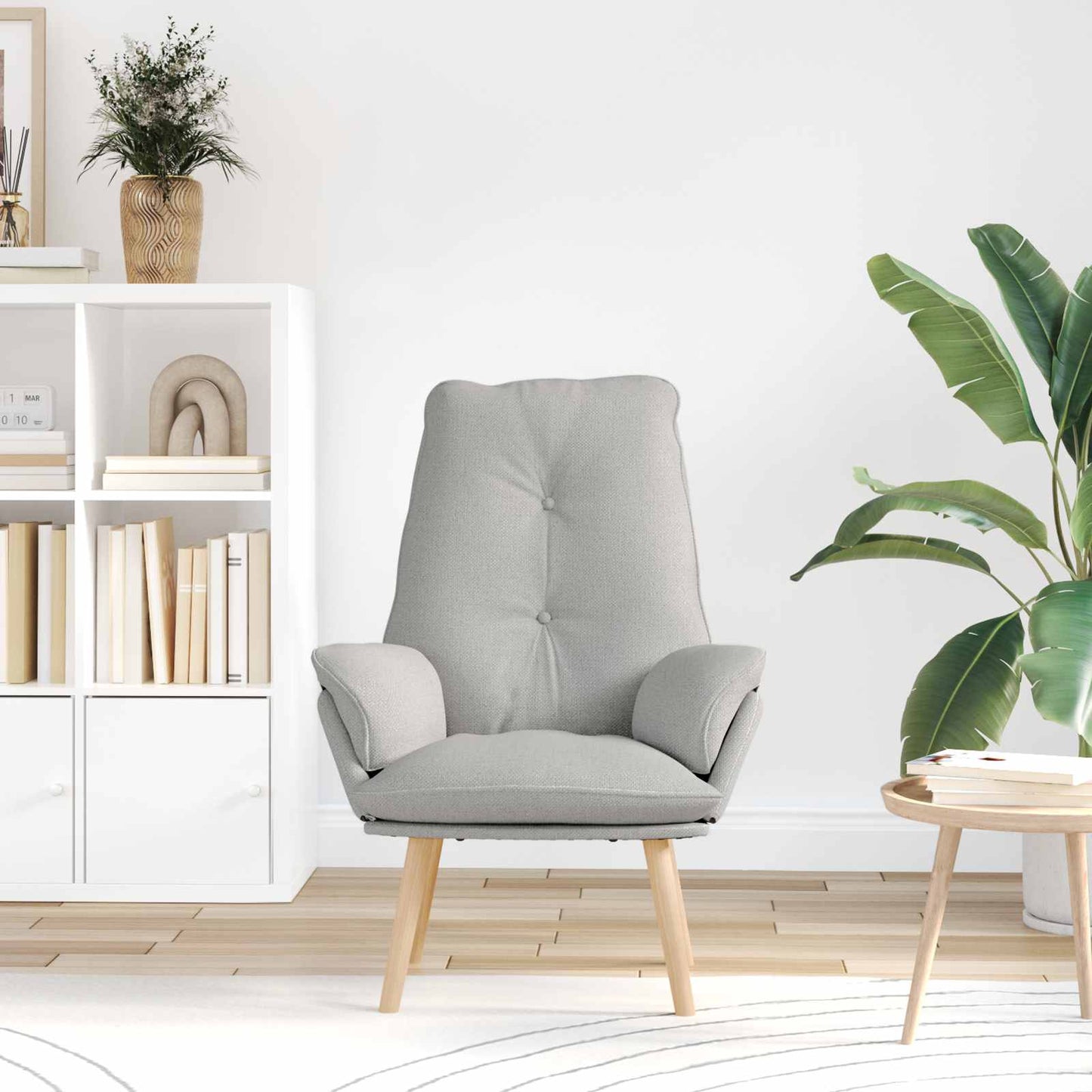 poltrona Grigio Nuvola 69 x 74 x 93 cm Tessuto e compensato