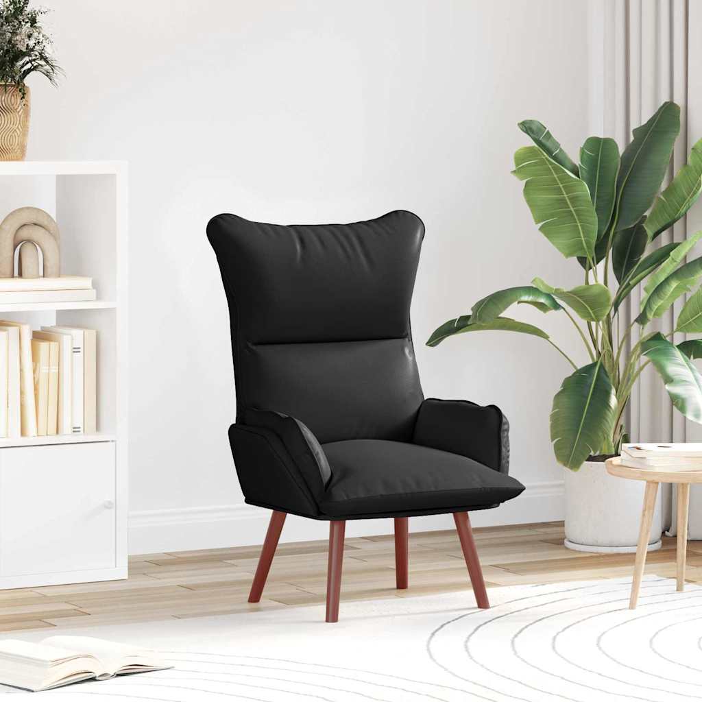 poltrona Nero 69 x 74 x 93 cm Pelle Artificiale