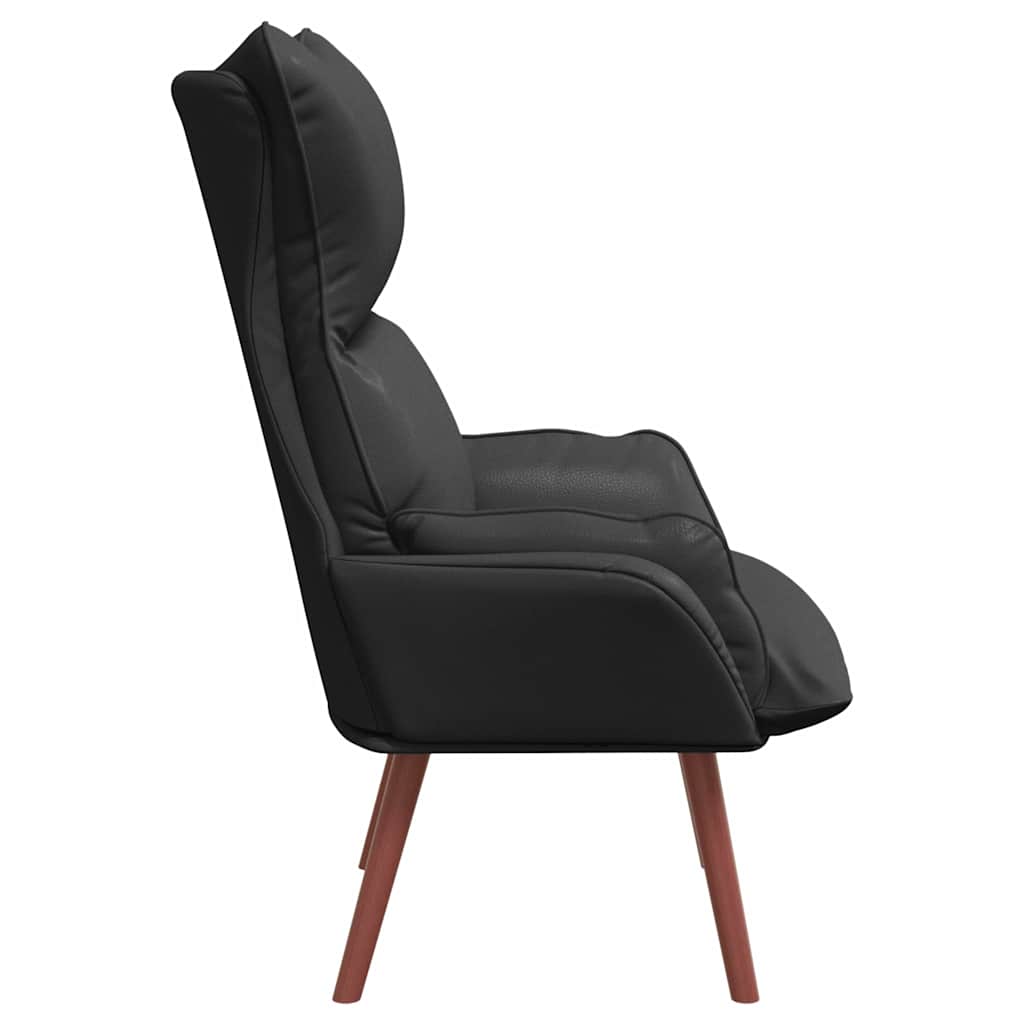 poltrona Nero 69 x 74 x 93 cm Pelle Artificiale