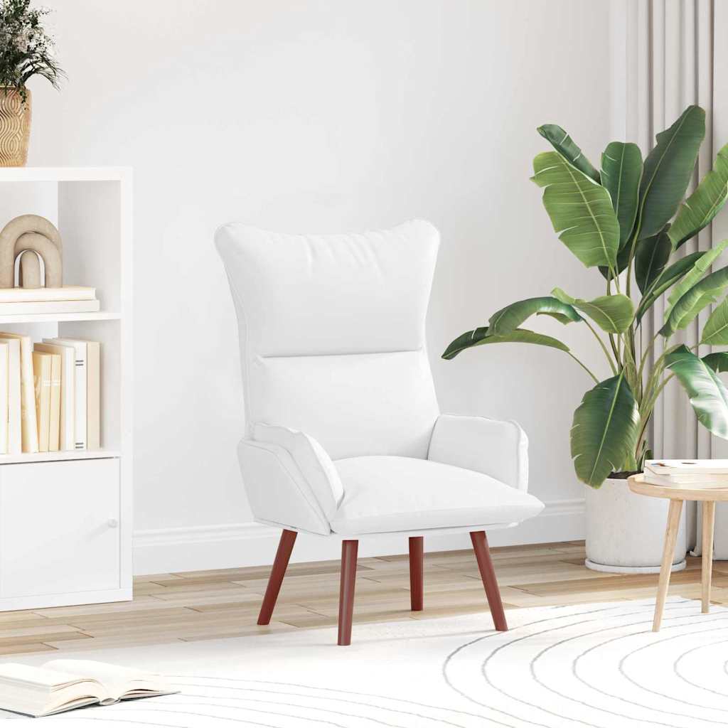 poltrona Bianco 69 x 74 x 93 cm Pelle Artificiale