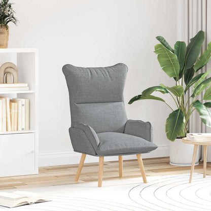 poltrona Grigio chiaro 69 x 74 x 93 cm Tessuto e compensato