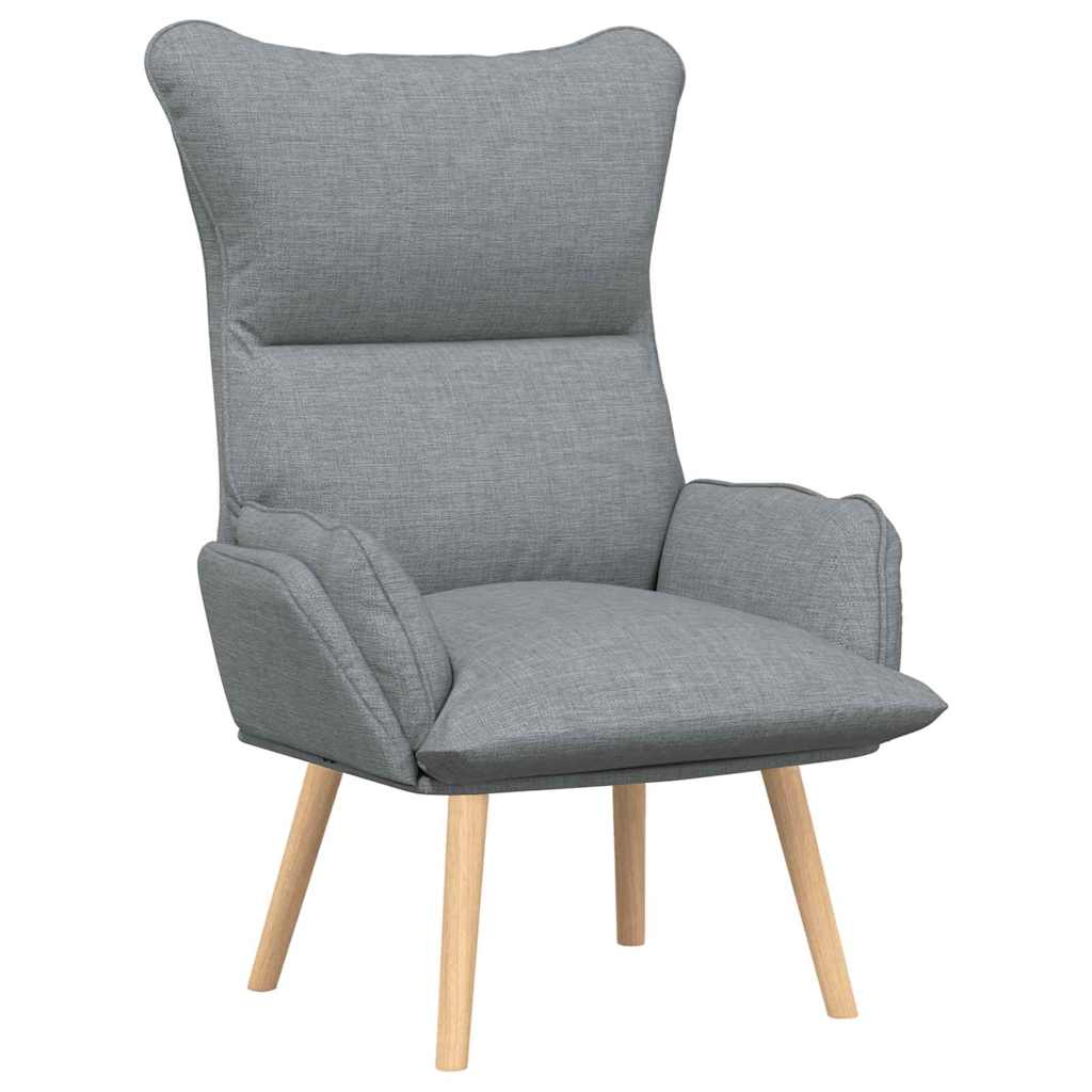poltrona Grigio chiaro 69 x 74 x 93 cm Tessuto e compensato