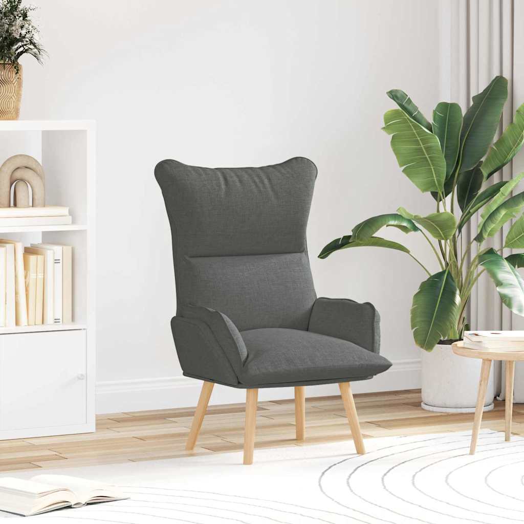 poltrona Grigio scuro 69 x 74 x 93 cm Tessuto e compensato