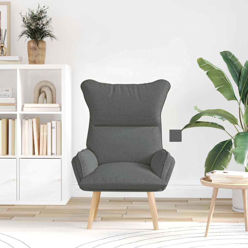 poltrona Grigio scuro 69 x 74 x 93 cm Tessuto e compensato