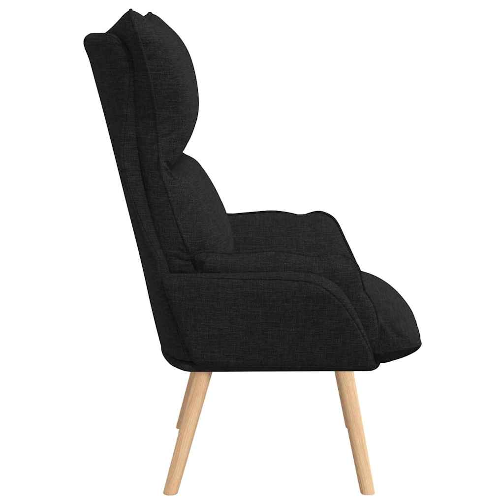 poltrona Nero 69 x 74 x 93 cm Tessuto e compensato