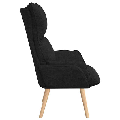 poltrona Nero 69 x 74 x 93 cm Tessuto e compensato
