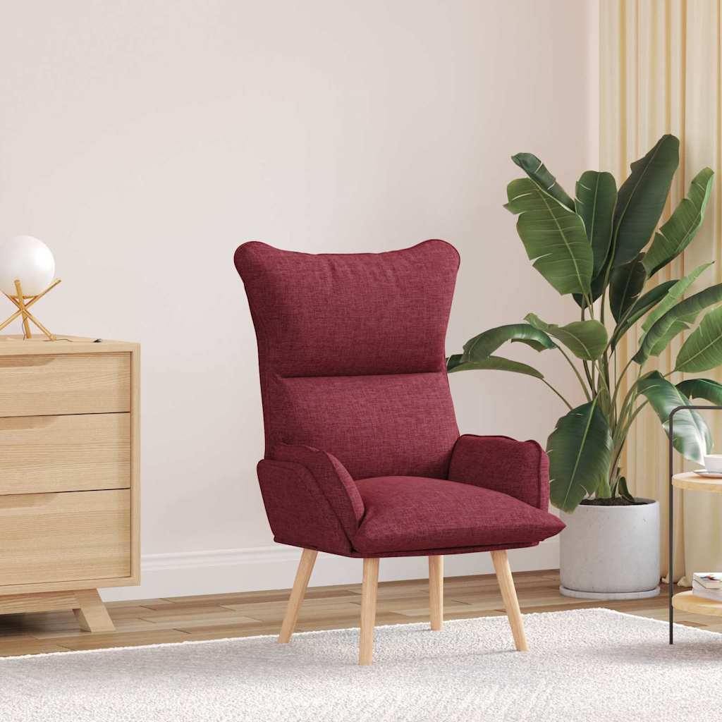 poltrona Rosso Vino 69 x 74 x 93 cm Tessuto e compensato