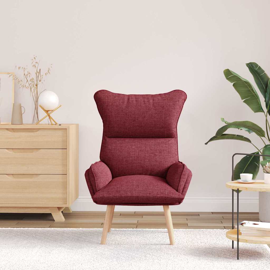poltrona Rosso Vino 69 x 74 x 93 cm Tessuto e compensato