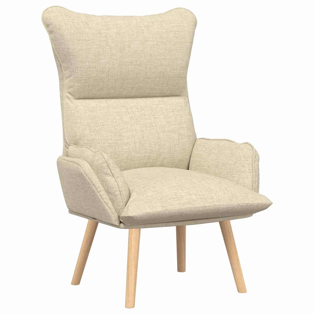 poltrona Crema 69 x 74 x 93 cm Tessuto e compensato