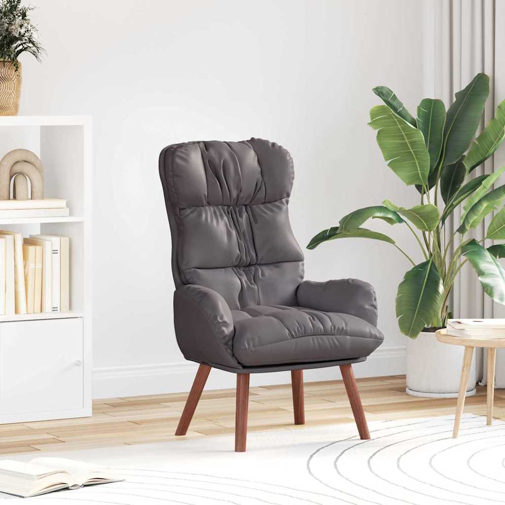 poltrona Grigio 69 x 74 x 93 cm Pelle Artificiale