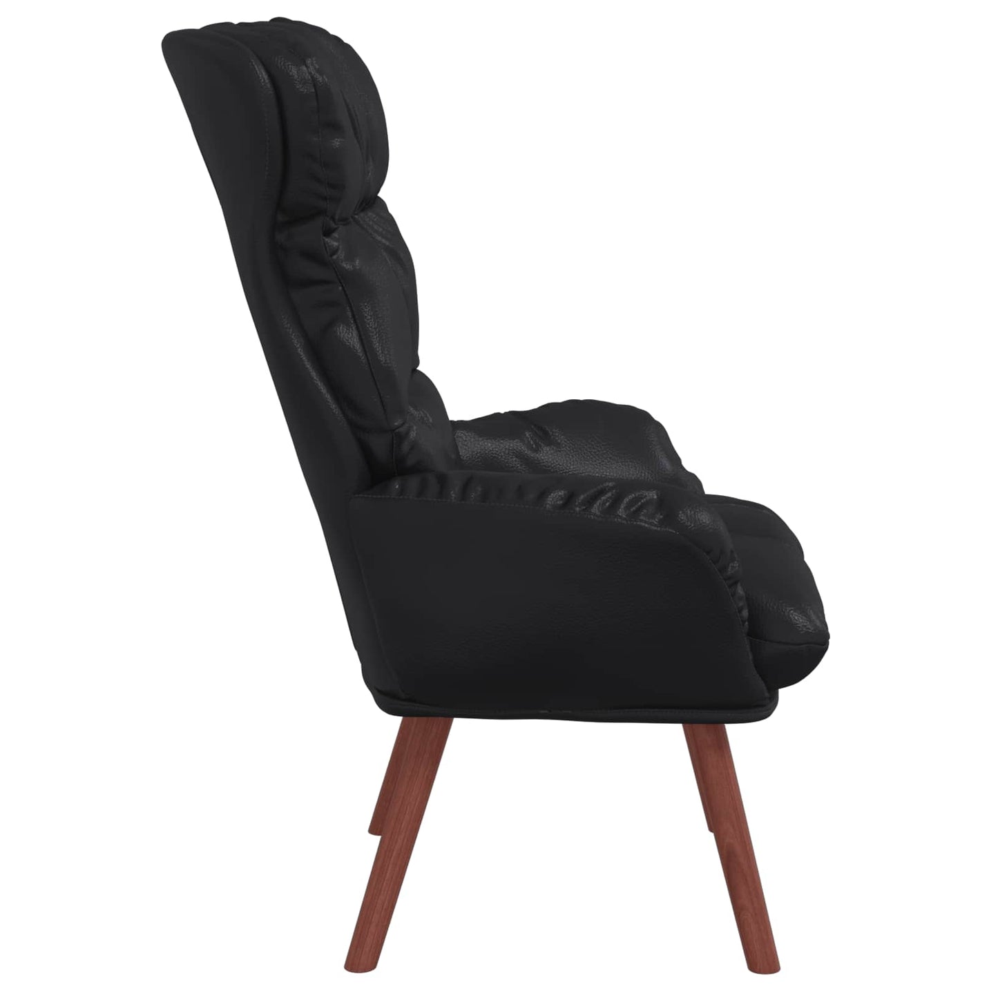 poltrona Nero 69 x 74 x 93 cm Pelle Artificiale