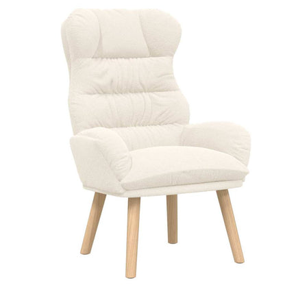 poltrona Crema 69 x 74 x 93 cm Tessuto Sherpa