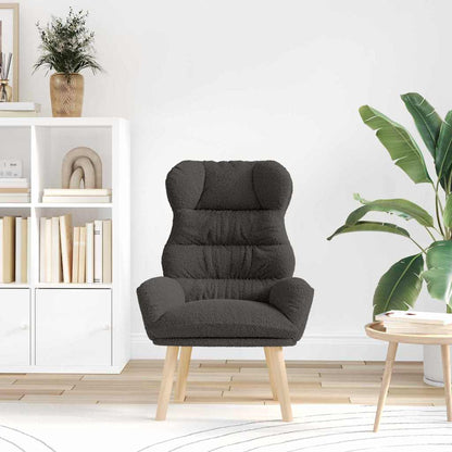 poltrona Grigio scuro 69 x 74 x 93 cm Tessuto Sherpa