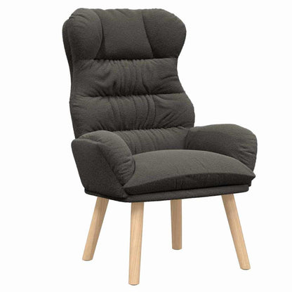 poltrona Grigio scuro 69 x 74 x 93 cm Tessuto Sherpa
