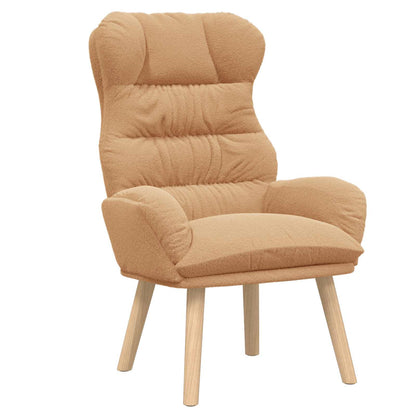 poltrona Beige 69 x 74 x 93 cm Tessuto Sherpa