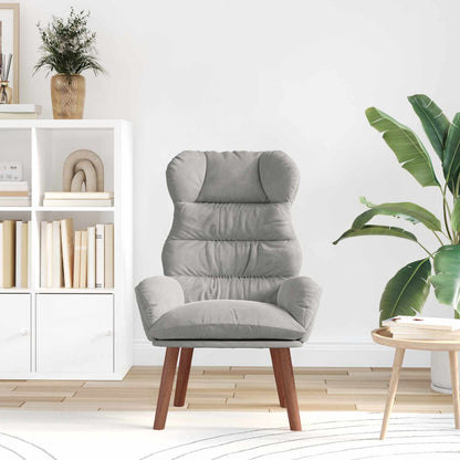 poltrona Grigio chiaro 69 x 74 x 93 cm Velluto