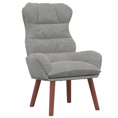 poltrona Grigio chiaro 69 x 74 x 93 cm Velluto