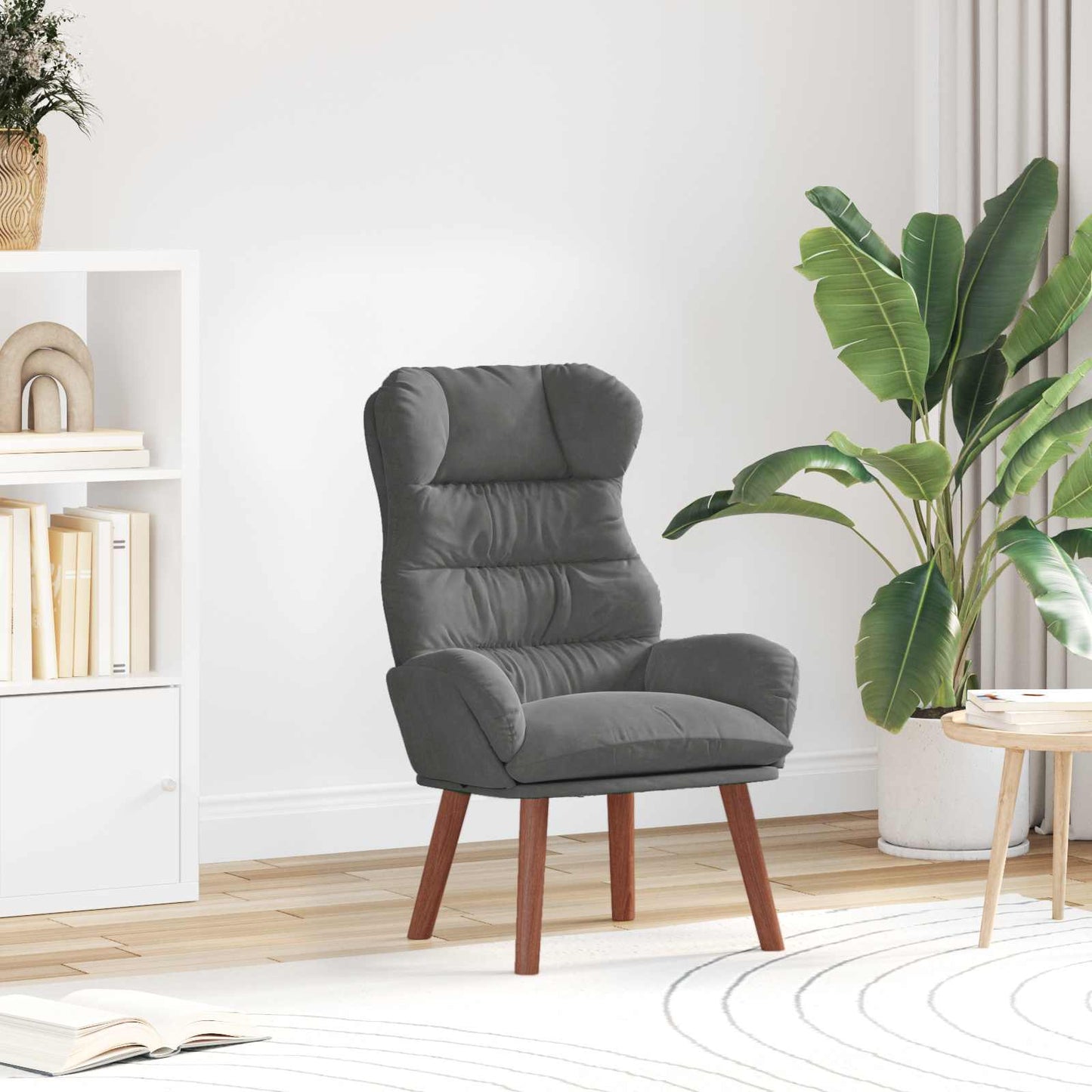 poltrona Grigio scuro 69 x 74 x 93 cm Velluto