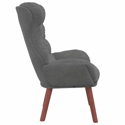 poltrona Grigio scuro 69 x 74 x 93 cm Velluto