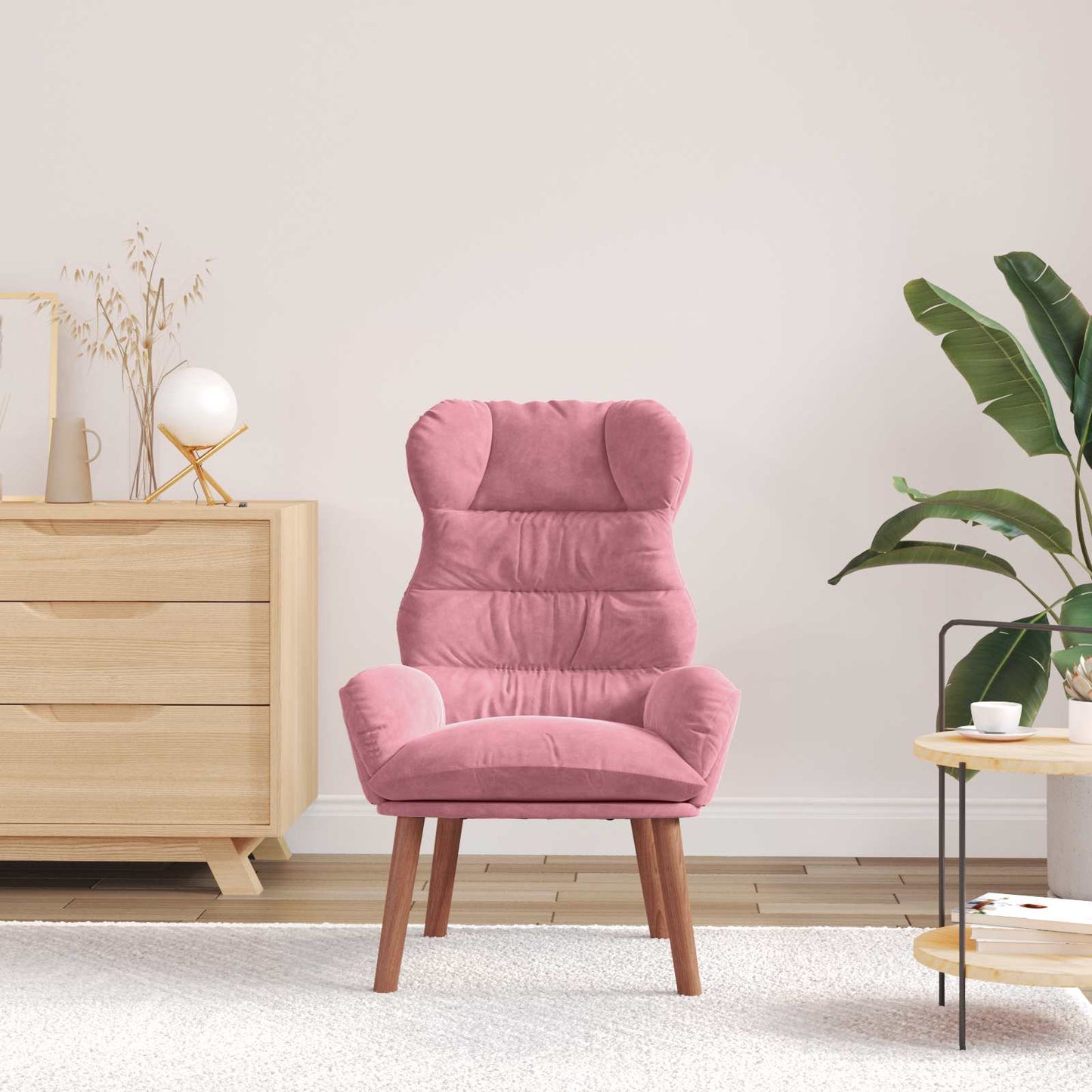 poltrona Rosa 69 x 74 x 93 cm Velluto