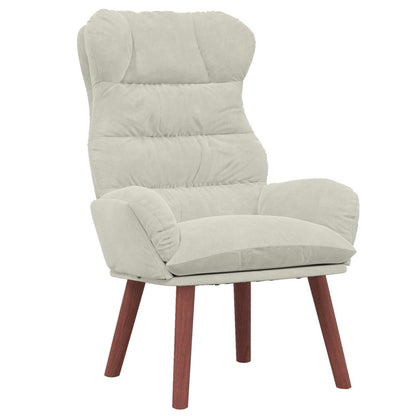 poltrona Crema 69 x 74 x 93 cm Velluto