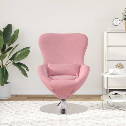 Poltrona uovo Rosa Velluto
