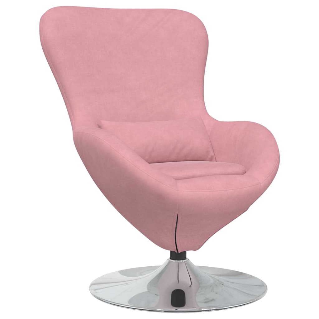 Poltrona uovo Rosa Velluto
