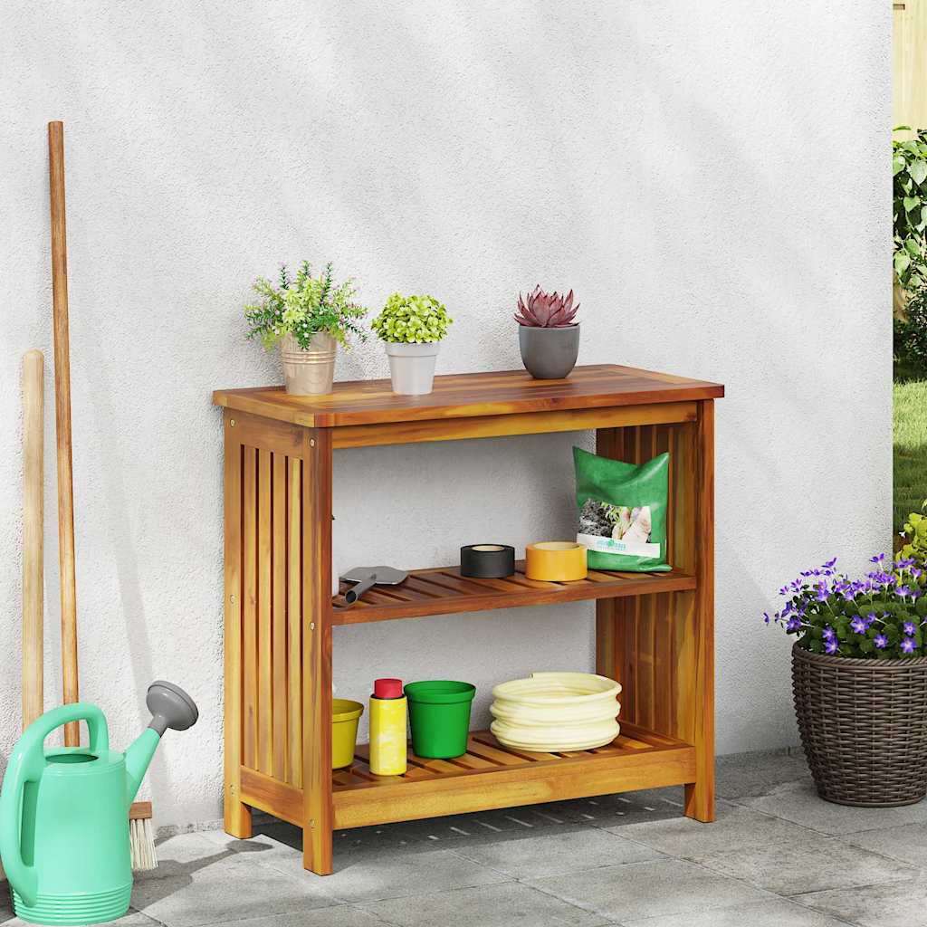 Mobiletto da Giardino con lo scaffale Naturale 75 x 35 x 70cm