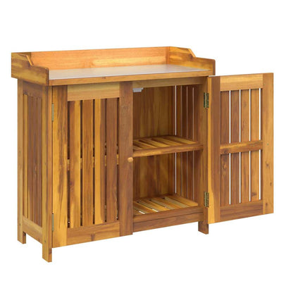 Mobiletto da Giardino con lo scaffale Naturale 78 x 36,5 x 78cm
