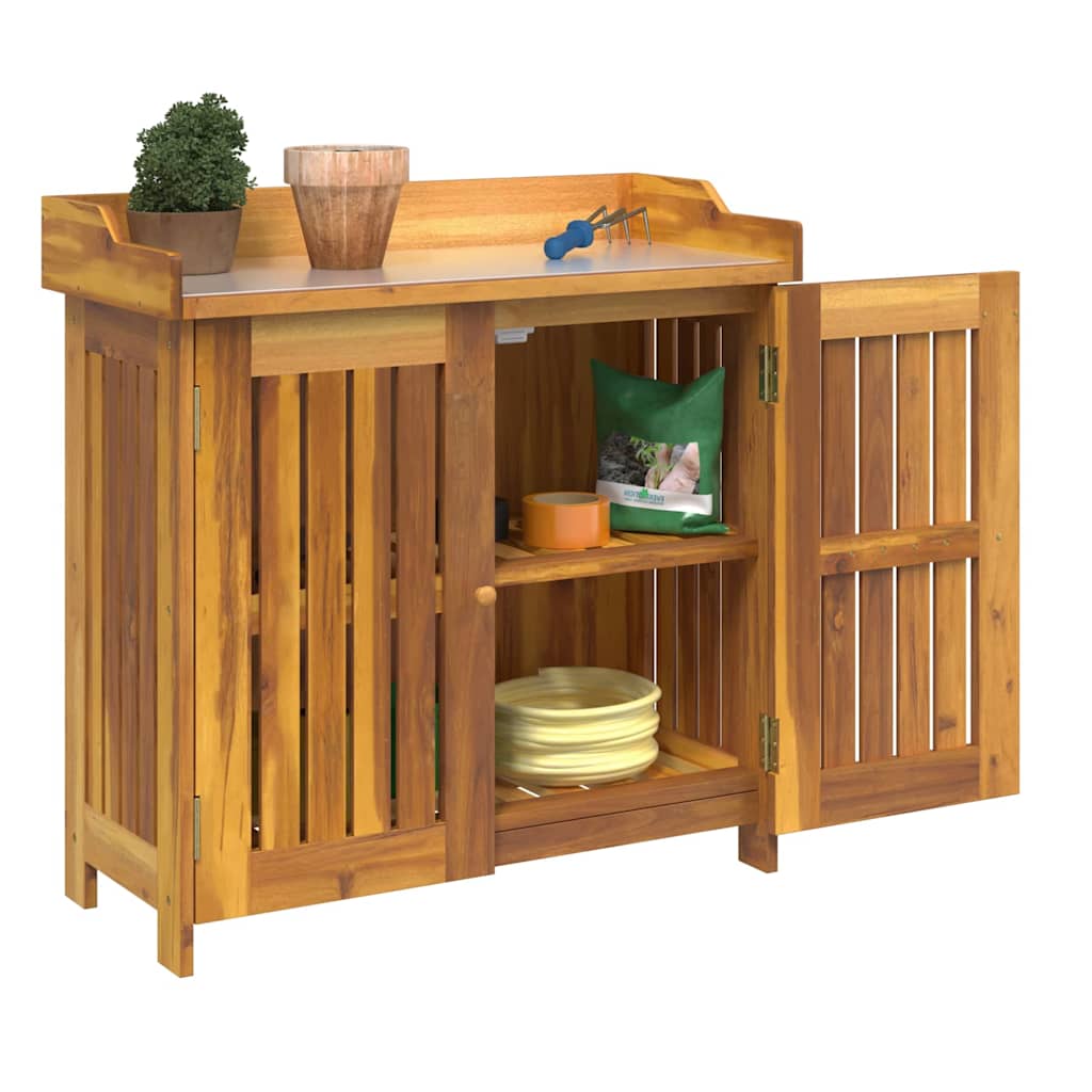 Mobiletto da Giardino con lo scaffale Naturale 78 x 36,5 x 78cm
